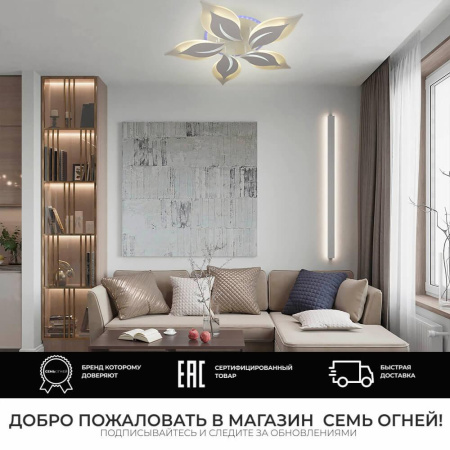 Потолочные люстры — Потолочная люстра Seven Fires Omenya 75391.01.09.05 купить в 