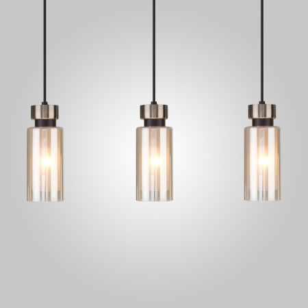 Подвесные светильники — Подвесной светильник Eurosvet 50115/3 черный купить в 