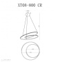 Люстры подвесные — Подвесная люстра iLedex XT08-D800 CR купить в  Люстры подвесные — Подвесная люстра iLedex XT08-D800 CR купить в