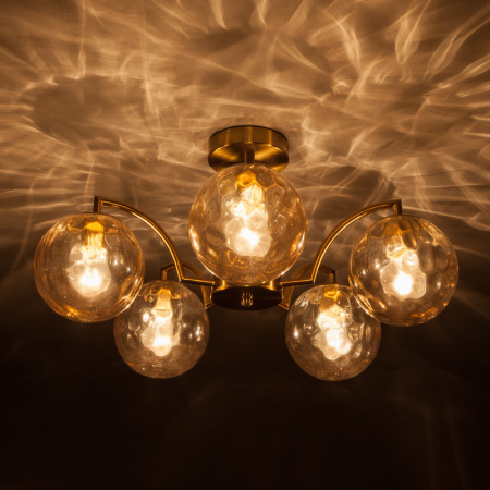 Люстры на штанге — Люстра на штанге Eurosvet 30178/5 латунь купить в 