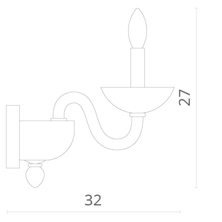 Настенные бра — Бра Divinare 1156/02 AP-1 купить в 