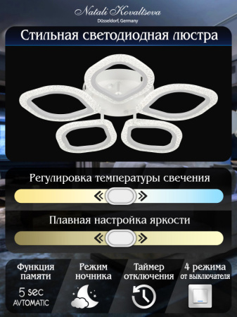 Люстры накладные — Накладная люстра Natali Kovaltseva LED LAMPS 81408 купить в  Люстры накладные — Накладная люстра Natali Kovaltseva LED LAMPS 81408 купить в