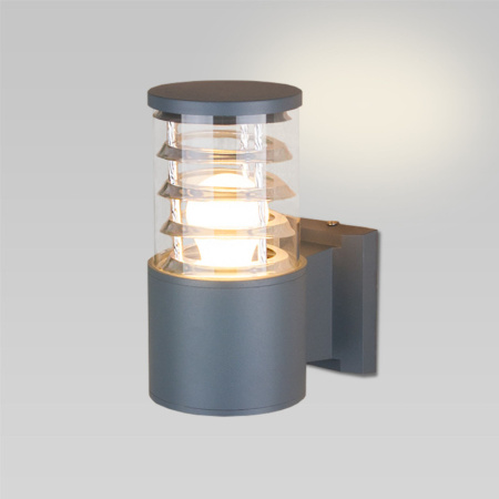 Уличные настенные светильники — Светильник настенный Elektrostandard Techno 1408 cерый купить в 