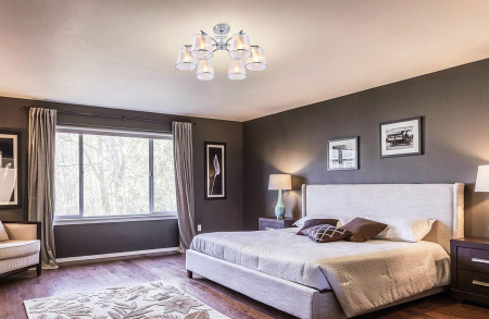 Люстры на штанге — Потолочная люстра Escada Leona 642/6PL купить в 