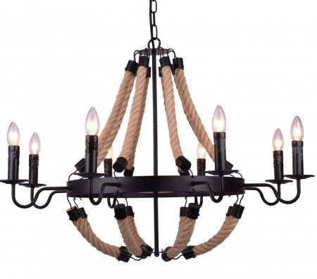 Люстры подвесные — Подвесная люстра ARTE Lamp A8956LM-8BK купить в 