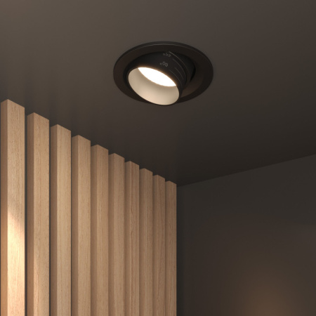 Встраиваемые точечные светильники — Встраиваемый светильник Elektrostandard 9919 LED 10W 3000K черный купить в 