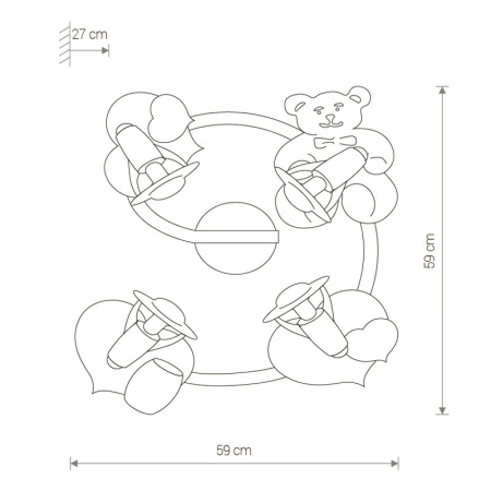 Детские споты — Детский спот Nowodvorski 3662 купить в 