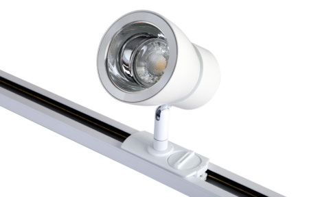 Трековые светильники — Светильник на шине Crystal Lux CLT 0.31 009 WH-CH купить в 
