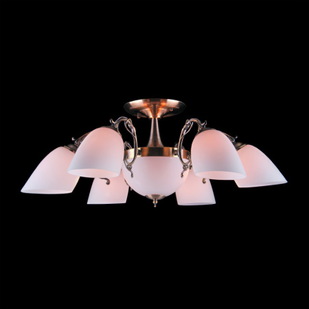 Люстры на штанге — Люстра на штанге Eurosvet 22010/6+2 античная бронза купить в 