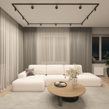 Трековые светильники — Светильник на шине Denkirs DK6070-BK купить в 