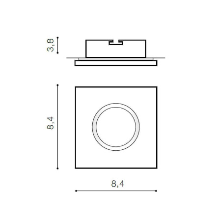 Cветильники потолочные встраиваемые — Встраиваемый светильник Azzardo Ika S IP65 AZ2864 купить в  Cветильники потолочные встраиваемые — Встраиваемый светильник Azzardo Ika S IP65 AZ2864 купить в