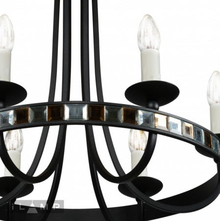 Люстры подвесные — Подвесная люстра iLamp 10190-6P BK купить в  Люстры подвесные — Подвесная люстра iLamp 10190-6P BK купить в