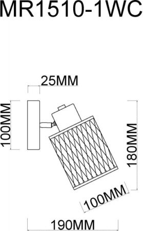 Споты — Спот MyFar MR1510-1WC купить в  Споты — Спот MyFar MR1510-1WC купить в