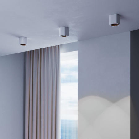 Накладные точечные светильники — Накладной светильник Elektrostandard 25051/LED 9W 4000К белый/черный купить в 