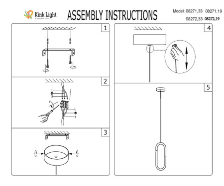 Подвесные светильники — Подвесной светильник Kink Light 08272,19(4000K) купить в 