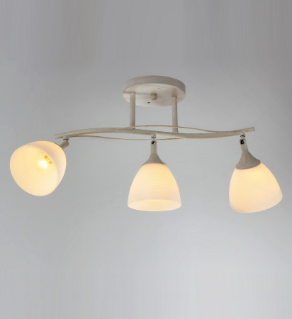 Потолочные люстры — 2674/3 белый с патиной золото купить в 