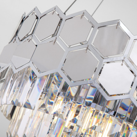 Люстры каскадные — Каскадная люстра Eurosvet 10124/5 хром/прозрачный хрусталь Strotskis Smart (10113/5) купить в 