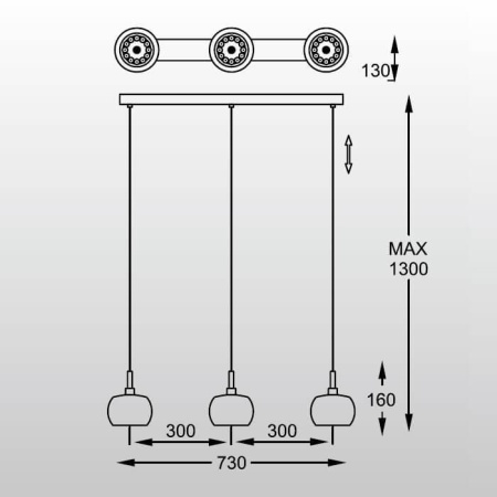 Подвесные светильники — Подвесной светильник Zumaline Crystal P0076-03N-B5FZ купить в 