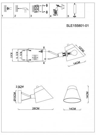Настенные бра — Бра Evoluce SLE155801-01 купить в 