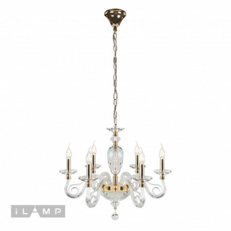 Люстры подвесные — Подвесная люстра iLamp P2328-6 GD купить в 