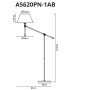 Торшеры и напольные светильники — Торшер ARTE Lamp A5620PN-1AB купить в  Торшеры и напольные светильники — Торшер ARTE Lamp A5620PN-1AB купить в