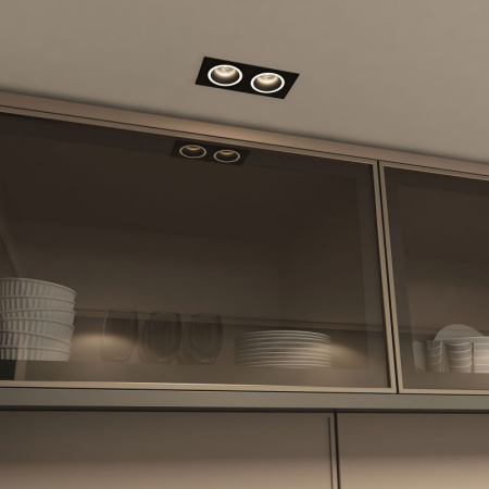 Встраиваемые точечные светильники — Встраиваемый светильник Denkirs DK2062-BK купить в 