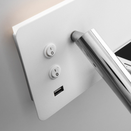 Настенные бра — Бра Elektrostandard Fant R LED белый/хром (MRL LED 1113) купить в  Настенные бра — Бра Elektrostandard Fant R LED белый/хром (MRL LED 1113) купить в