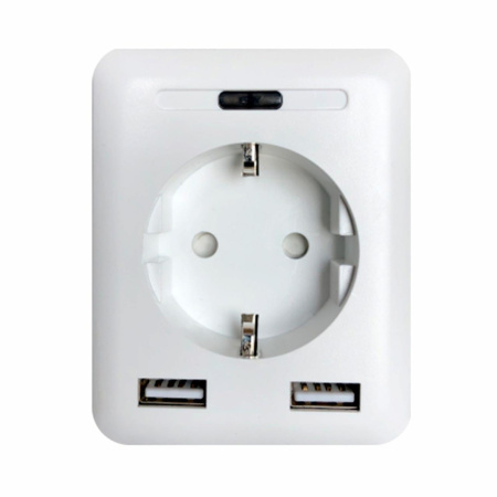 Розетки — Розетка Wi-Fi 2К+З 2хUSB IMEX 16A белая SML-221 WH купить в  Розетки — Розетка Wi-Fi 2К+З 2хUSB IMEX 16A белая SML-221 WH купить в