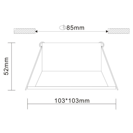 Встраиваемые точечные светильники — Встраиваемый светильник ST-Luce ST207.518.01 купить в 