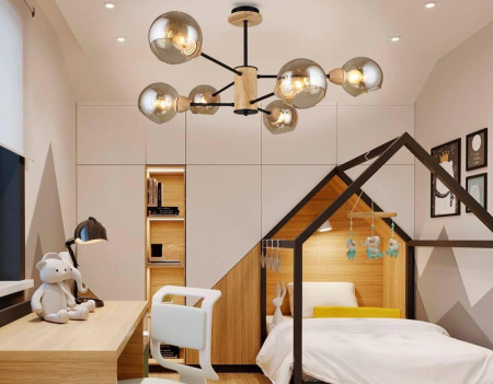 Люстры на штанге — Потолочная люстра Seven Fires Rino 66763.01.86.06 купить в 