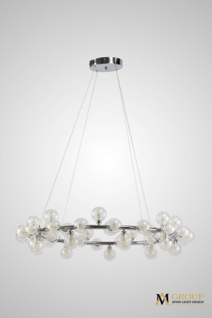 Люстры подвесные — Подвесная люстра AM Group AM470 D1000 CROM купить в 