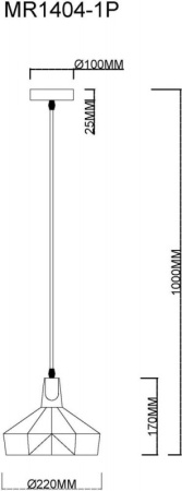 Подвесные светильники — Подвесной светильник MyFar MR1404-1P купить в  Подвесные светильники — Подвесной светильник MyFar MR1404-1P купить в