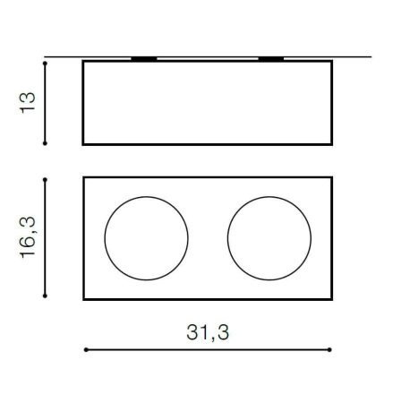 Накладные светильники — Накладной светильник Azzardo Paulo 2 230V AZ2881 купить в 