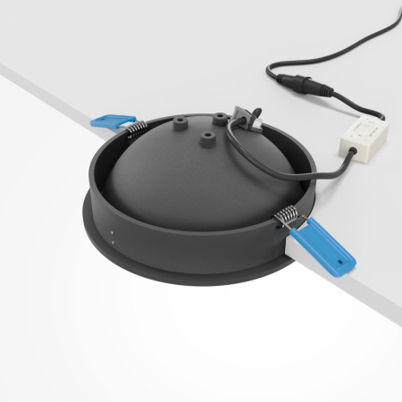 Встраиваемые точечные светильники — Встраиваемый светильник Maytoni Technical DL060-9W3-4-6K-B купить в 