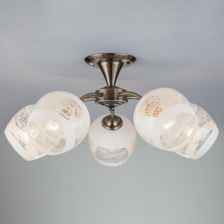 Люстры на штанге — Люстра на штанге Eurosvet 30118/5 античная бронза купить в 