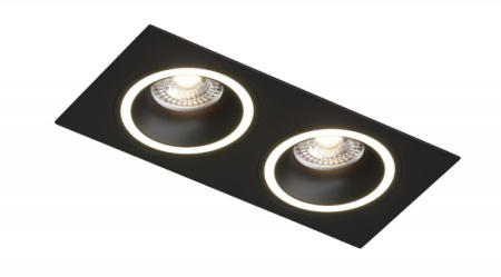 Встраиваемые точечные светильники — Встраиваемый светильник Denkirs DK2062-BK купить в 