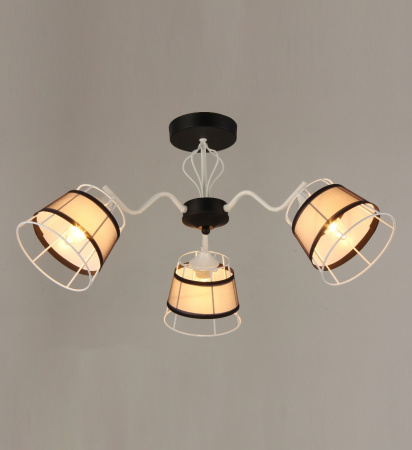 Потолочные люстры — 03114/3 черный+белый купить в 