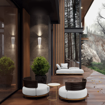 Уличные настенные светильники — Светильник настенный Elektrostandard 1539 TECHNO LED Tronc Белый купить в 