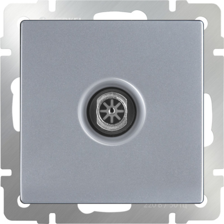 Розетки — Розетка Werkel WL06-TV-2W (серебряный) купить в 