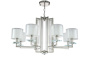 Люстры подвесные — Подвесная люстра Crystal Lux NICOLAS SP-PL8 NICKEL/WHITE купить в 