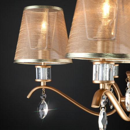 Люстры подвесные — Подвесная люстра Eurosvet 60103/5 перламутровое золото купить в 