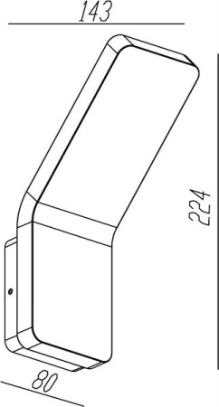 Свет для улицы — Уличный настенный светодиодный светильник Deko-Light Gruis 731054 купить в 