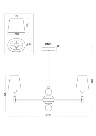 Люстры на штанге — Люстра на штанге Freya FR2028PL-07N купить в 