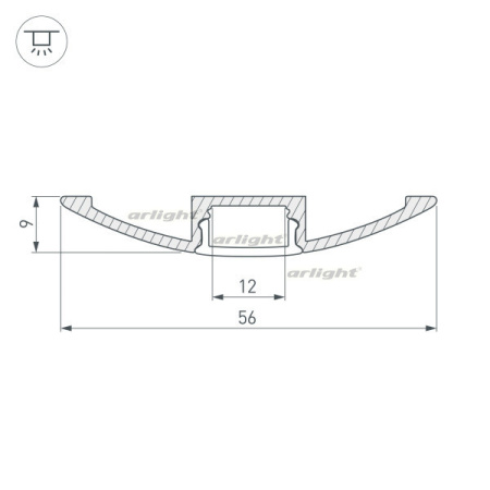 Профили для светодиодных лент — Профиль Arlight 016149 купить в  Профили для светодиодных лент — Профиль Arlight 016149 купить в
