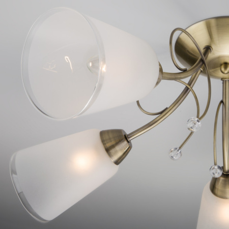 Люстры на штанге — Люстра на штанге Eurosvet 30150/5 античная бронза купить в 