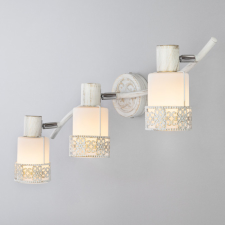 Споты — Спот Eurosvet 20025/3 белый с золотом/ хром купить в 