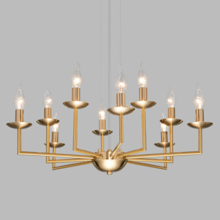 Люстры подвесные — Подвесная люстра Eurosvet 60150/10 латунь купить в 