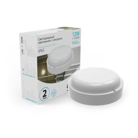 Пылевлагозащищенные светильники — Пылевлагозащищенный светильник Gauss 126411212-S купить в 