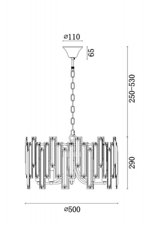 Люстры подвесные — Подвесная люстра Freya FR5085PL-05CH купить в 