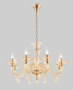 Люстры подвесные — Подвесная люстра Crystal Lux CAETANO SP-PL8 AMBER купить в 